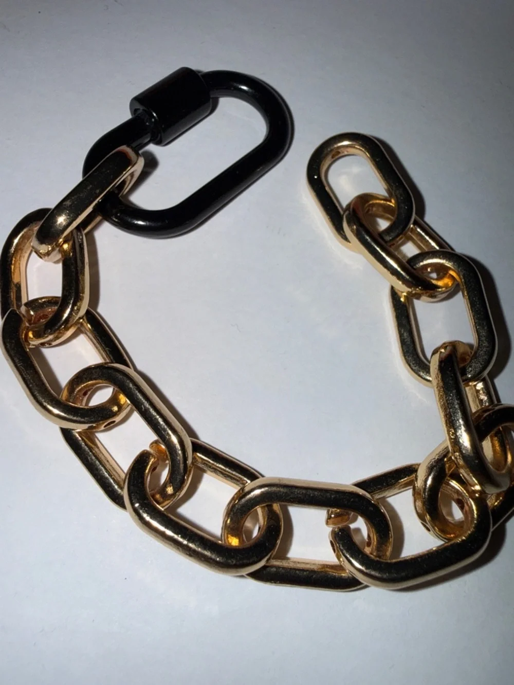 Allie+Bess Joan Gold tone Chain Link Necklace and Bracelet Set